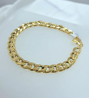 14kt. Yellow Gold Cuban Link Ladies Bracelet