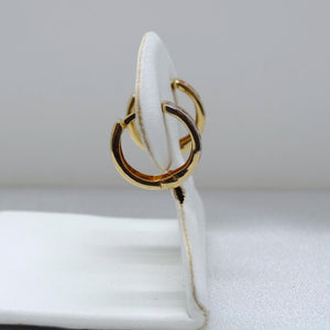 10kt. Yellow, White, and Rose Gold Small Hinged Hammer Cut Hoop Earrings