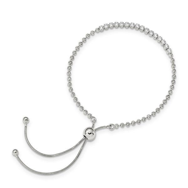 Diamond-Cut Adjustable Bracelet